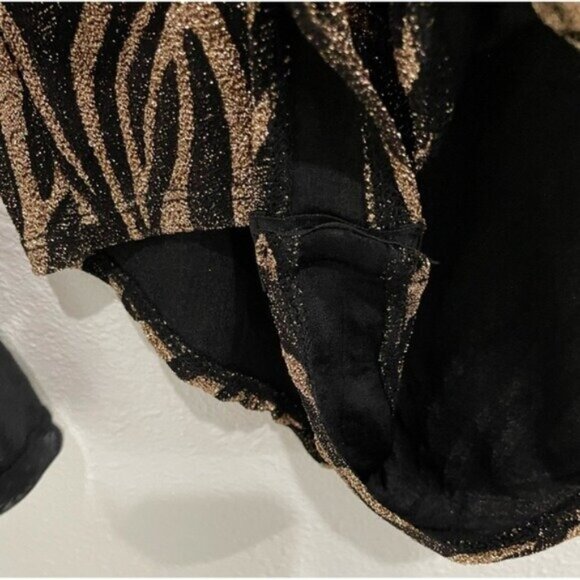 New Julia Metallic Lace Body Suit Animal Print Romantic Dark Sexy Date Night - Picture 7 of 9